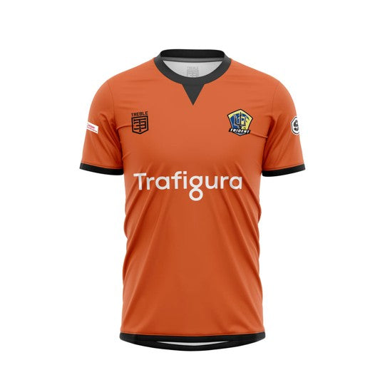 TST Trident FC Orange Unisex Premium Soccer Jersey - $78