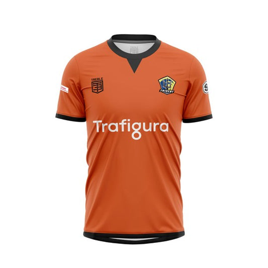 TST Trident FC Orange Unisex Premium Soccer Jersey - $78